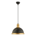 MONZA pendant light 1xE27/40W/230V Ø 29 cm black/bronze