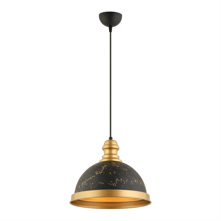 MONZA pendant light 1xE27/40W/230V Ø 29 cm black/bronze