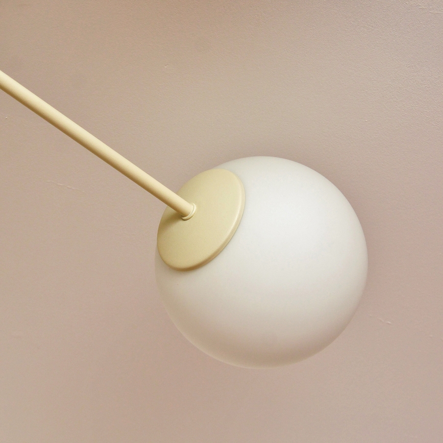 MOON Flush-Mount Chandelier 4xE27/15W/230V, Cream