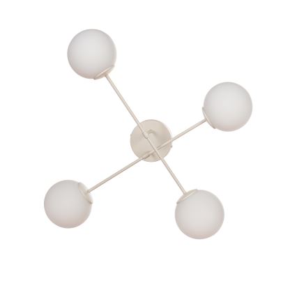 MOON Flush-Mount Chandelier 4xE27/15W/230V, Cream