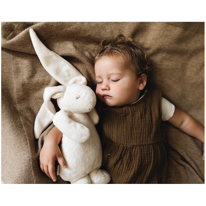 Moonie - Snuggle buddy with a melody and light bunny 2.0 cream