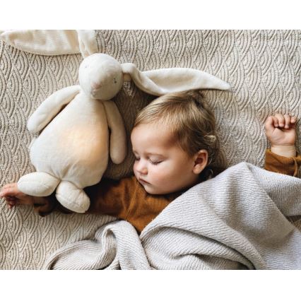 Moonie - Snuggle buddy with a melody and light bunny 2.0 cream
