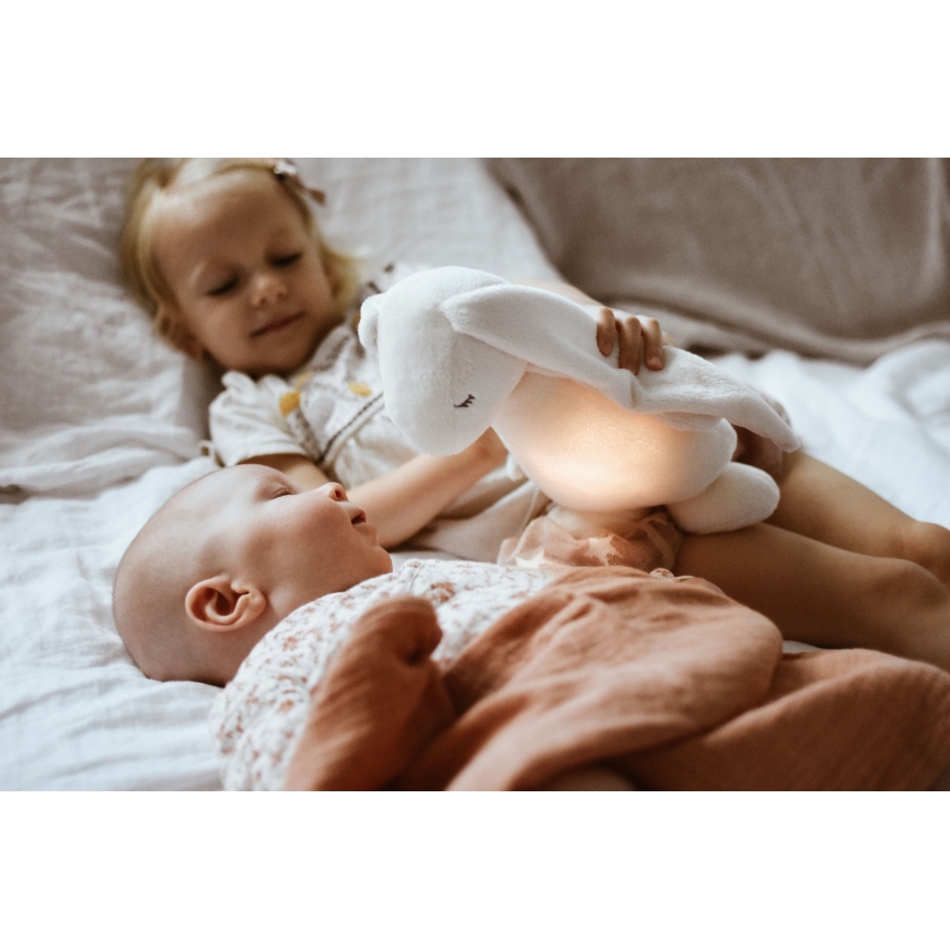 Moonie - Snuggle buddy with a melody and light bunny 2.0 cream