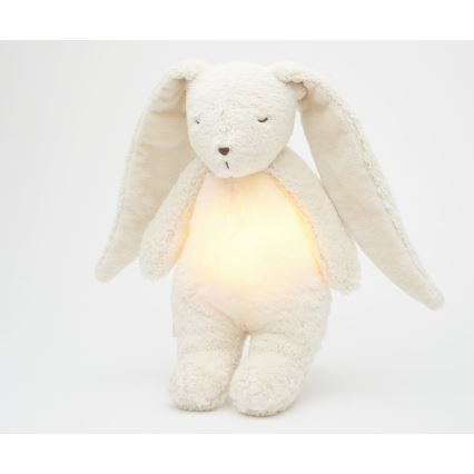 Moonie - Snuggle buddy with a melody and light bunny 2.0 organic polar