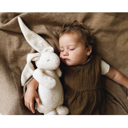 Moonie - Snuggle buddy with a melody and light bunny 2.0 organic sand