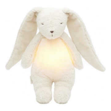 Moonie - Snuggle buddy with a melody and light bunny organic polar natur