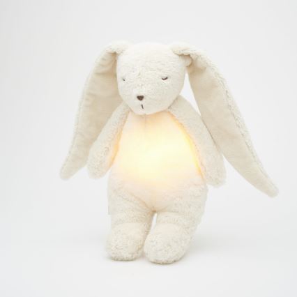 Moonie - Snuggle buddy with a melody and light bunny organic polar natur