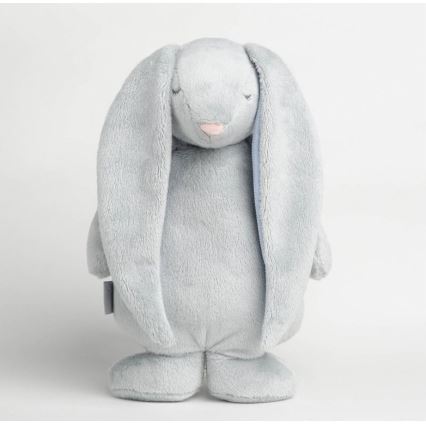 Moonie - Snuggle buddy with a melody and light bunny silver