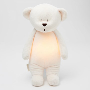 Moonie - Snuggle buddy with a melody and light little bear 2.0 cream