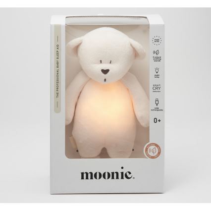 Moonie - Snuggle buddy with a melody and light little bear 2.0 cream