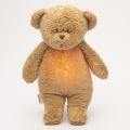Moonie - Snuggle buddy with a melody and light little bear 2.0 organic cappuccino