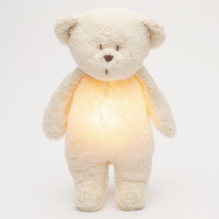 Moonie - Snuggle buddy with a melody and light little bear 2.0 organic polar