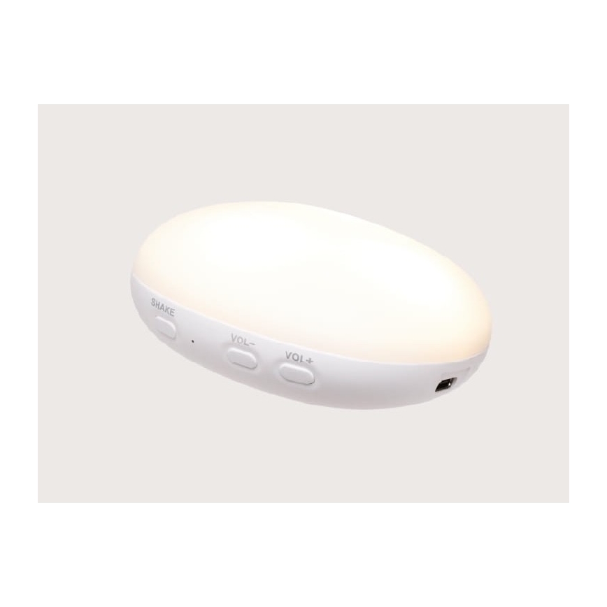 Moonie - Snuggle buddy with a melody and light little bear 2.0 organic polar