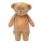 Moonie - Snuggle buddy with a melody and light little bear organic cappuccino natur