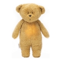 Moonie - Snuggle buddy with a melody and light little bear organic honey natur