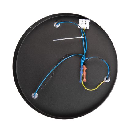 MOONLIGHT flush-mount ceiling light, 3xE27/15W/230V, black