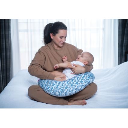 MOTHERHOOD - Nursing pillow CLASSICS blue
