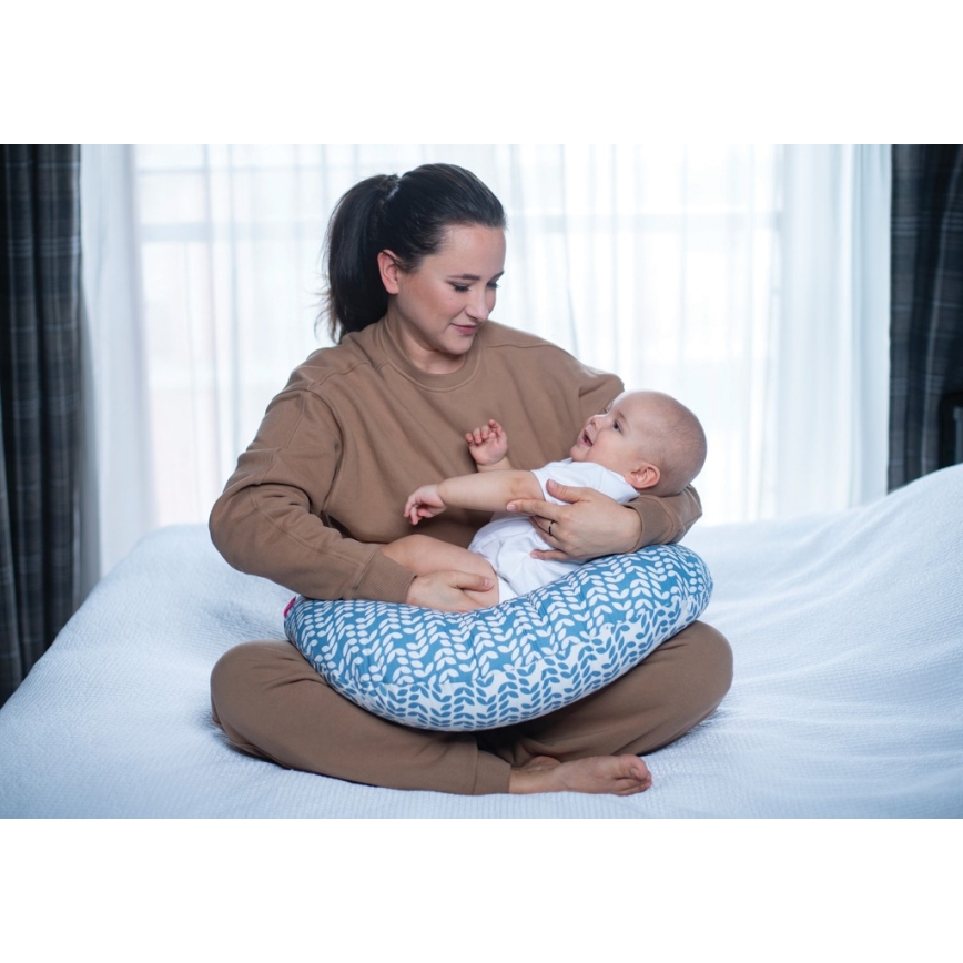 MOTHERHOOD - Nursing pillow CLASSICS blue