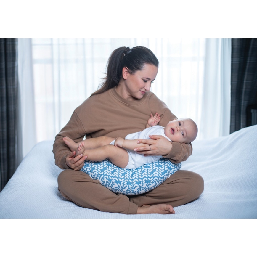 MOTHERHOOD - Nursing pillow CLASSICS blue