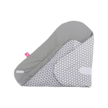 MOTHERHOOD - Swaddle blanket with coconut pad CLASSICS 75x75 cm grey