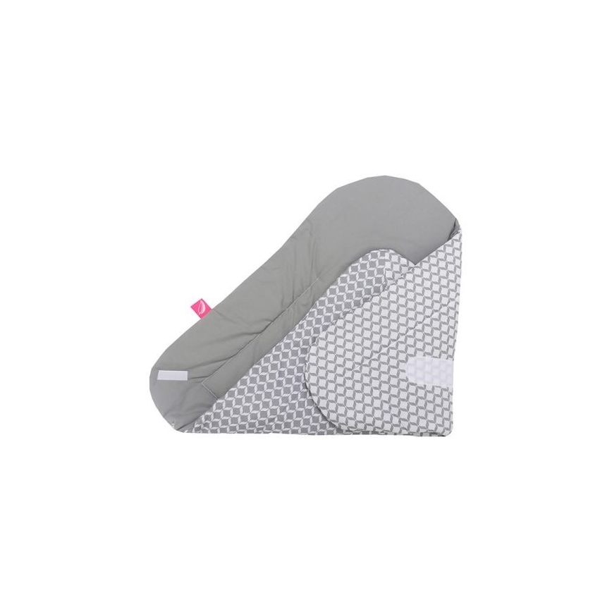 MOTHERHOOD - Swaddle blanket with coconut pad CLASSICS 75x75 cm grey