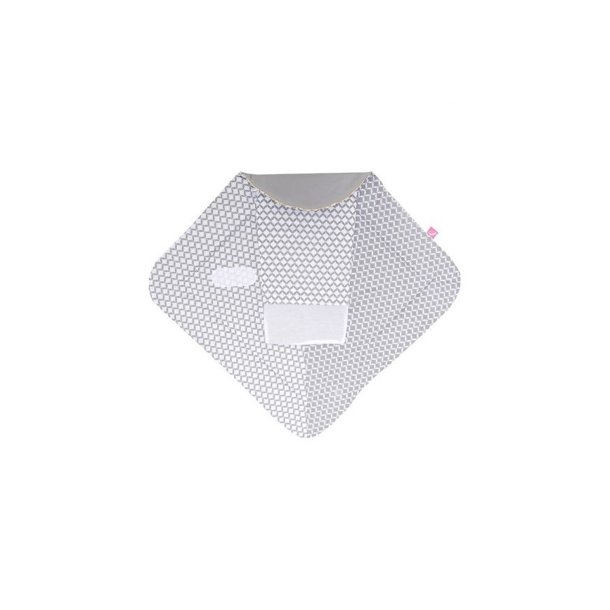 MOTHERHOOD - Swaddle blanket with coconut pad CLASSICS 75x75 cm grey