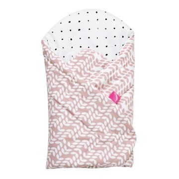 MOTHERHOOD - Swaddle blanket with coconut reinforcement CLASSICS 75x75 cm pink