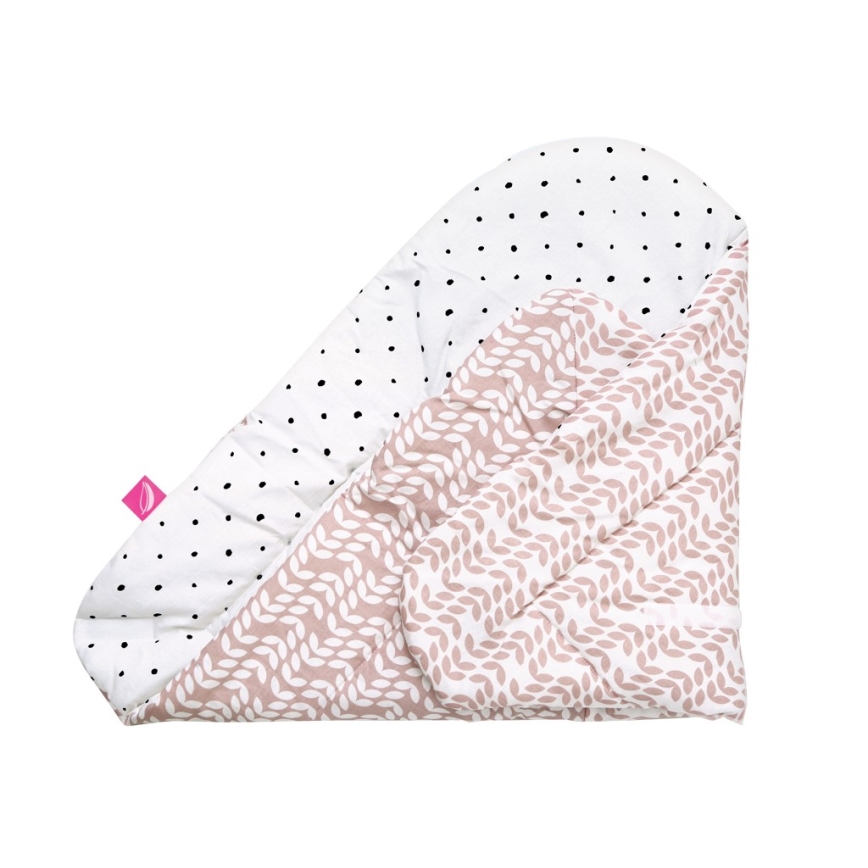 MOTHERHOOD - Swaddle blanket with coconut reinforcement CLASSICS 75x75 cm pink