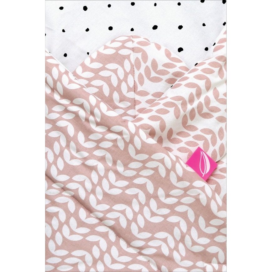 MOTHERHOOD - Swaddle blanket with coconut reinforcement CLASSICS 75x75 cm pink