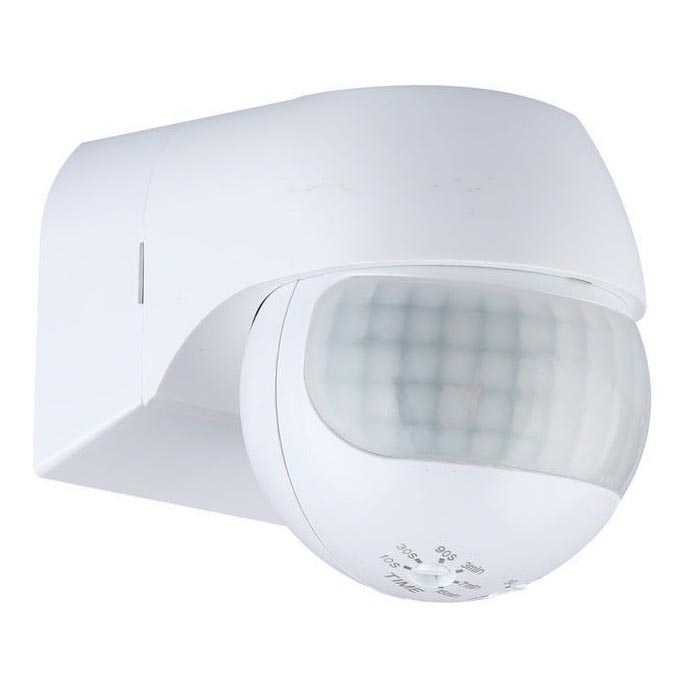 Motion sensor PIR 180° 800W/230V IP44 white