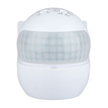 Motion sensor PIR 180° 800W/230V IP44 white