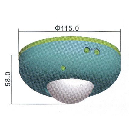 Motion sensor PIR B 360° 1200W/230V white