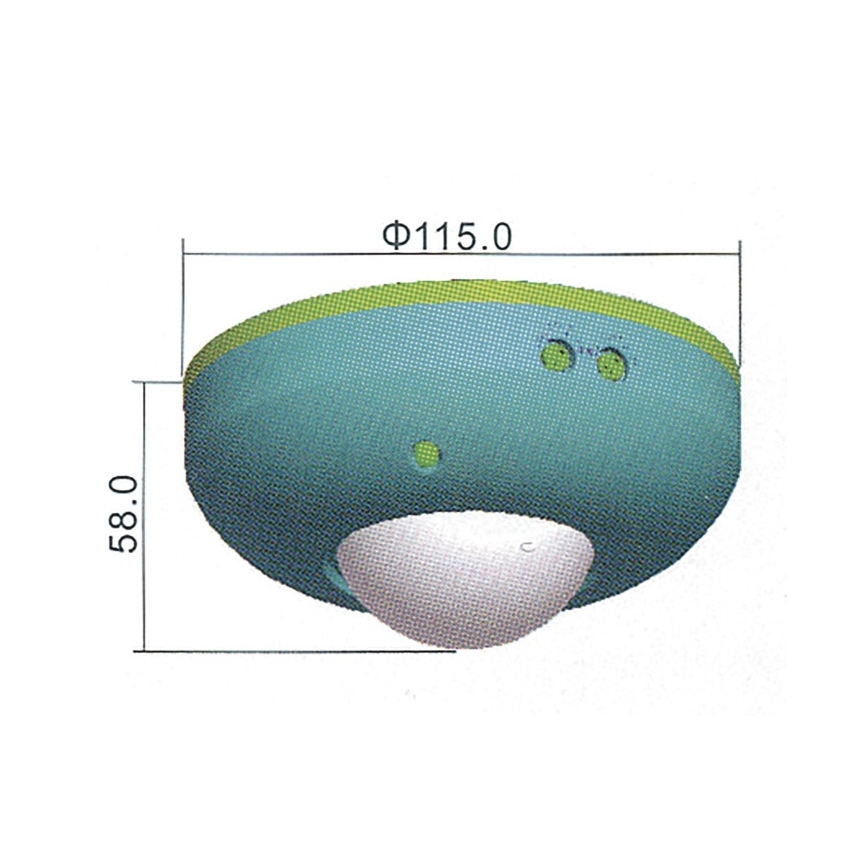 Motion sensor PIR B 360° 1200W/230V white