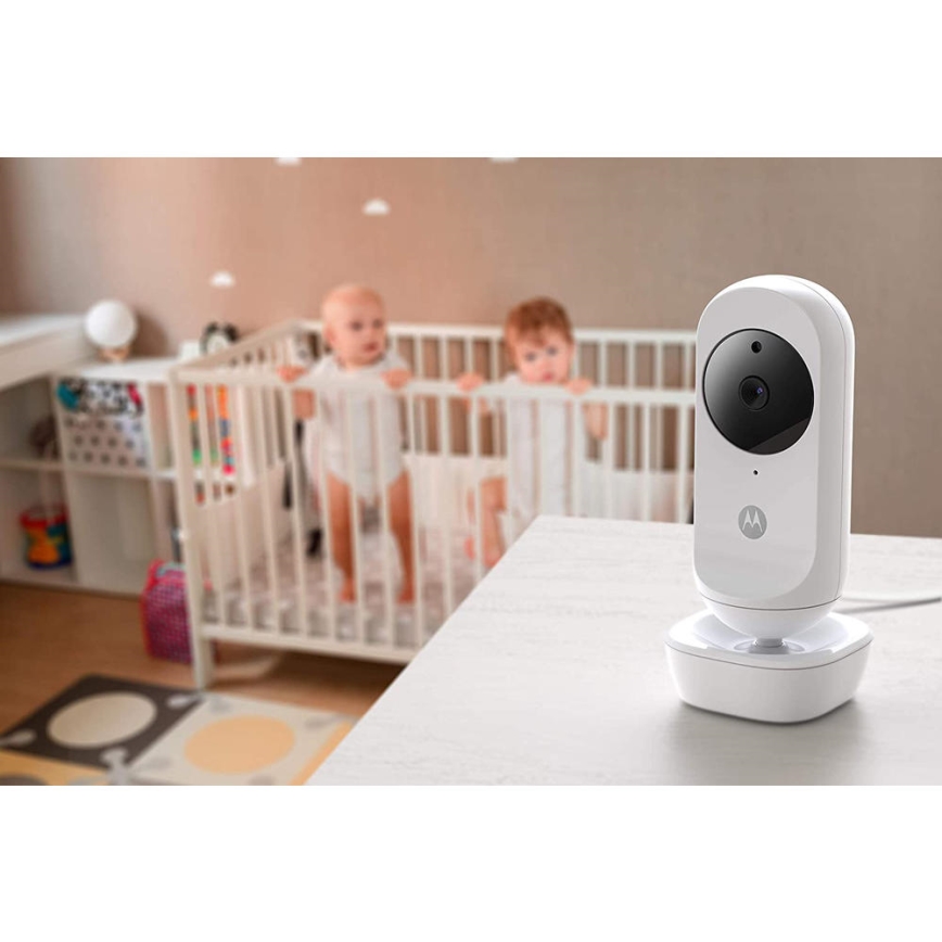 Motorola VM35-2 - Rechargeable baby monitor with 2 cameras, 2000 mAh battery