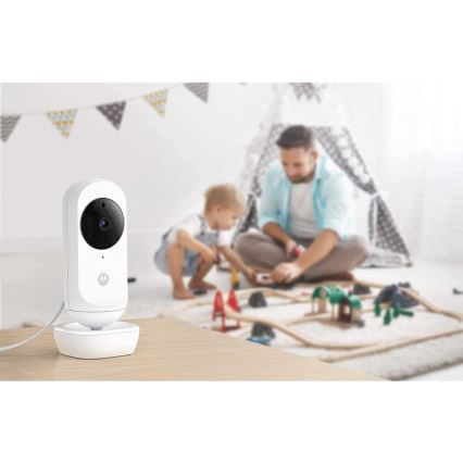 Motorola VM35-2 - Rechargeable baby monitor with 2 cameras, 2000 mAh battery