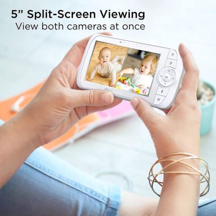 Motorola VM35-2 - Rechargeable baby monitor with 2 cameras, 2000 mAh battery