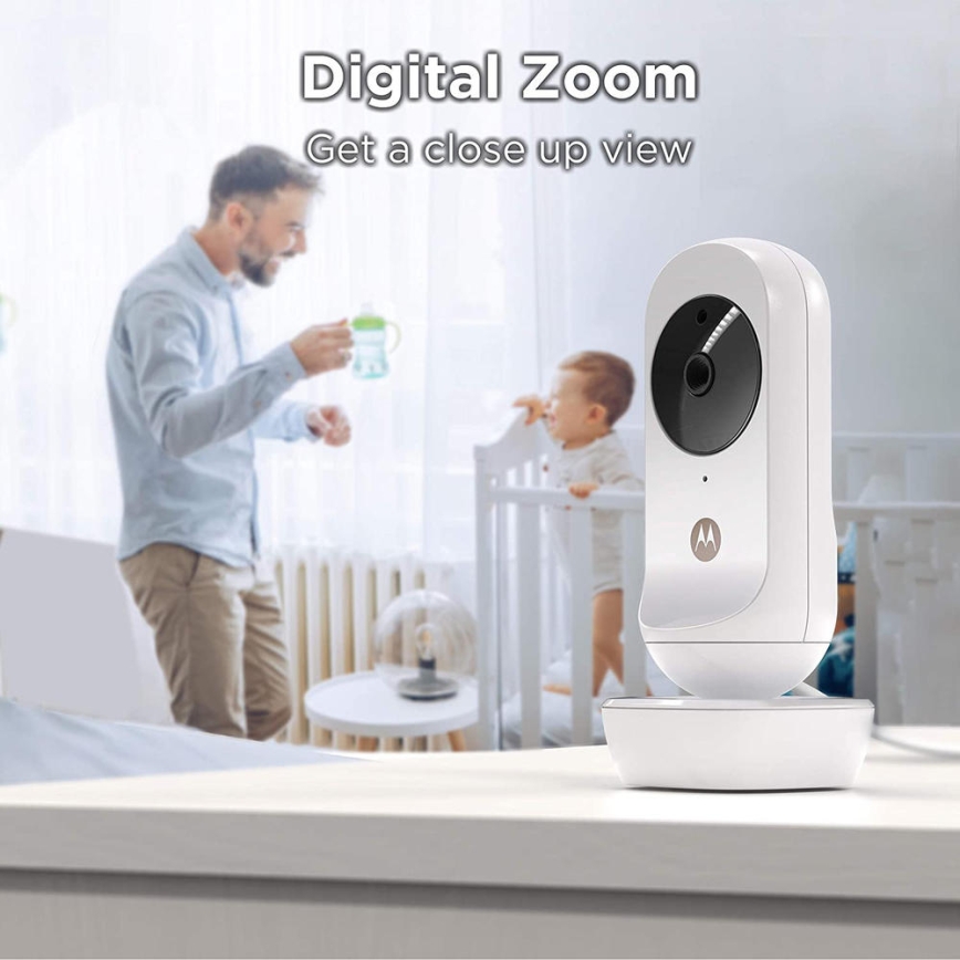 Motorola VM35-2 - Rechargeable baby monitor with 2 cameras, 2000 mAh battery
