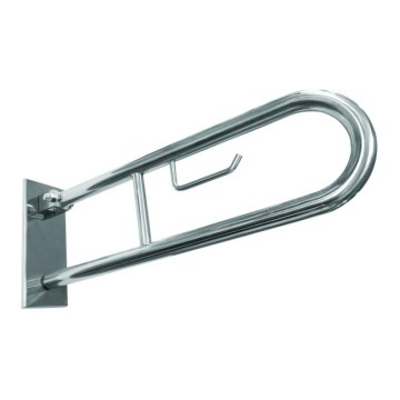 Mount with holder 10x25 cm stainless steel/silver