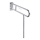Mounting bracket 10x80 cm, stainless steel/silver
