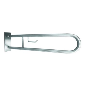 Mounting bracket with holder 10,3x25,3 cm stainless steel/silver