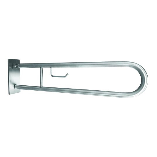Mounting bracket with holder 10,3x25,3 cm stainless steel/silver