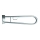 Mounting bracket with holder 10,3x25,3 cm stainless steel/silver