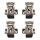 Mounting clips for installation of LED panels - SET