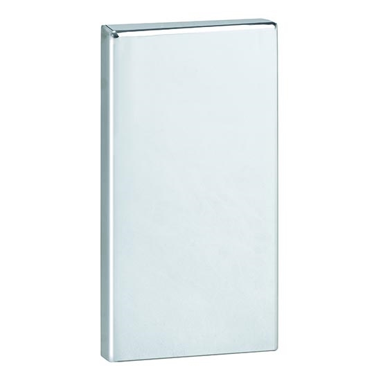 Mounting plate 12 x 22.5 cm, stainless steel/black