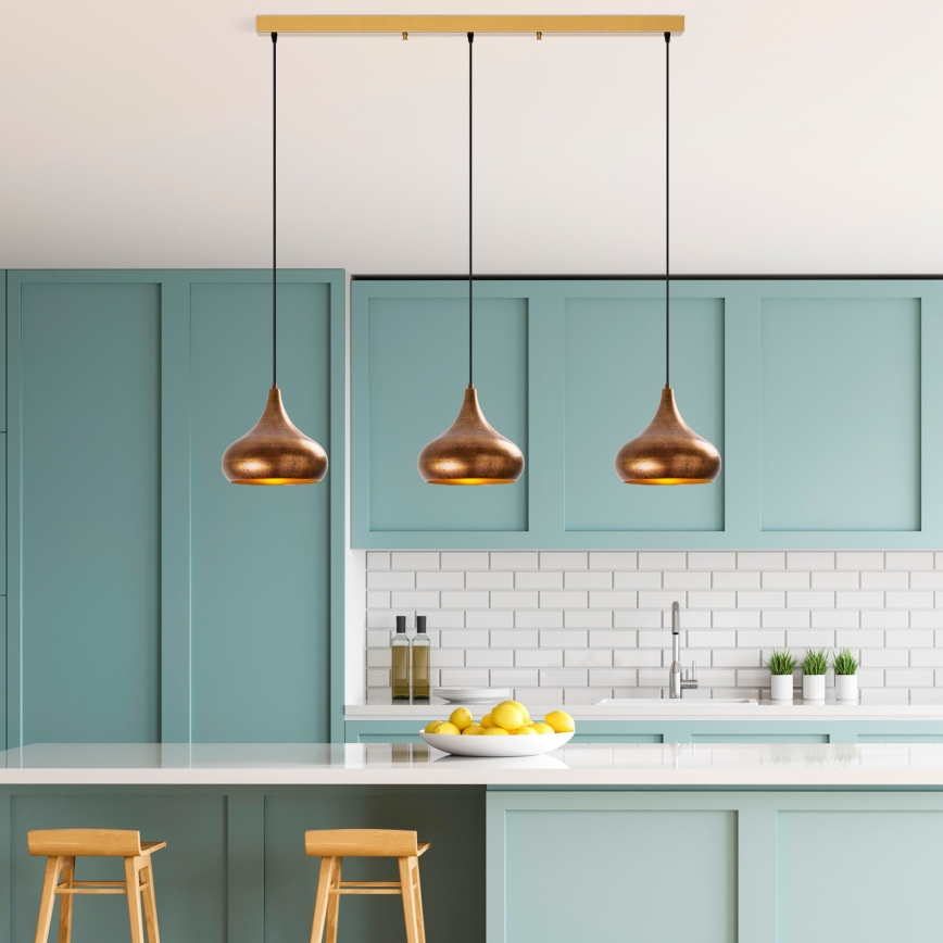 MUBA pendant lamp 3xE27/40W/230V, copper