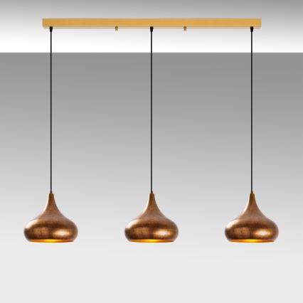 MUBA pendant lamp 3xE27/40W/230V, copper