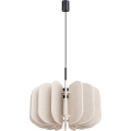 MULA cable-hung pendant light 1xE27/15W/230V, Ø 45 cm, cream