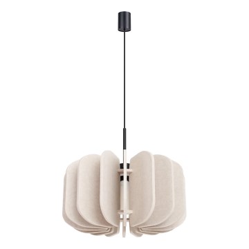 MULA cable-hung pendant light 1xE27/15W/230V, Ø 45 cm, cream