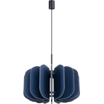 MULA cable-suspended pendant light, 1xE27/15W/230V, Ø 45 cm, blue