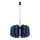 MULA cable-suspended pendant light, 1xE27/15W/230V, Ø 45 cm, blue